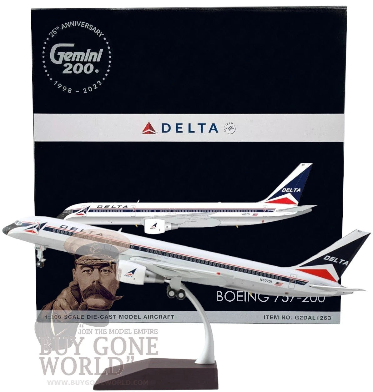 GEMINI JETS B757-200 DELTA AIR LINES (WIDGET LIVERY) REG: N607DL