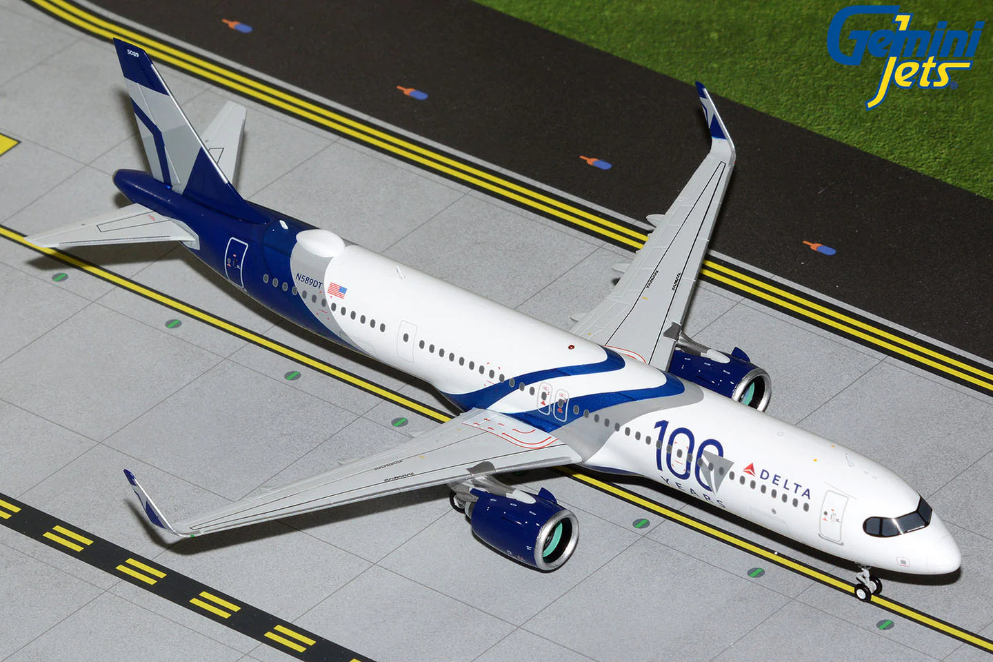 GEMINI JETS A321 NEO DELTA AIRLINES "100 YEARS LIVERY" REG: N589DT
