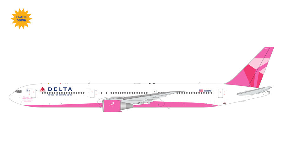 GEMINI JETS B767-400ER DELTA AIRLINES "BREAST CANCER RESEARCH" REG: N845MH