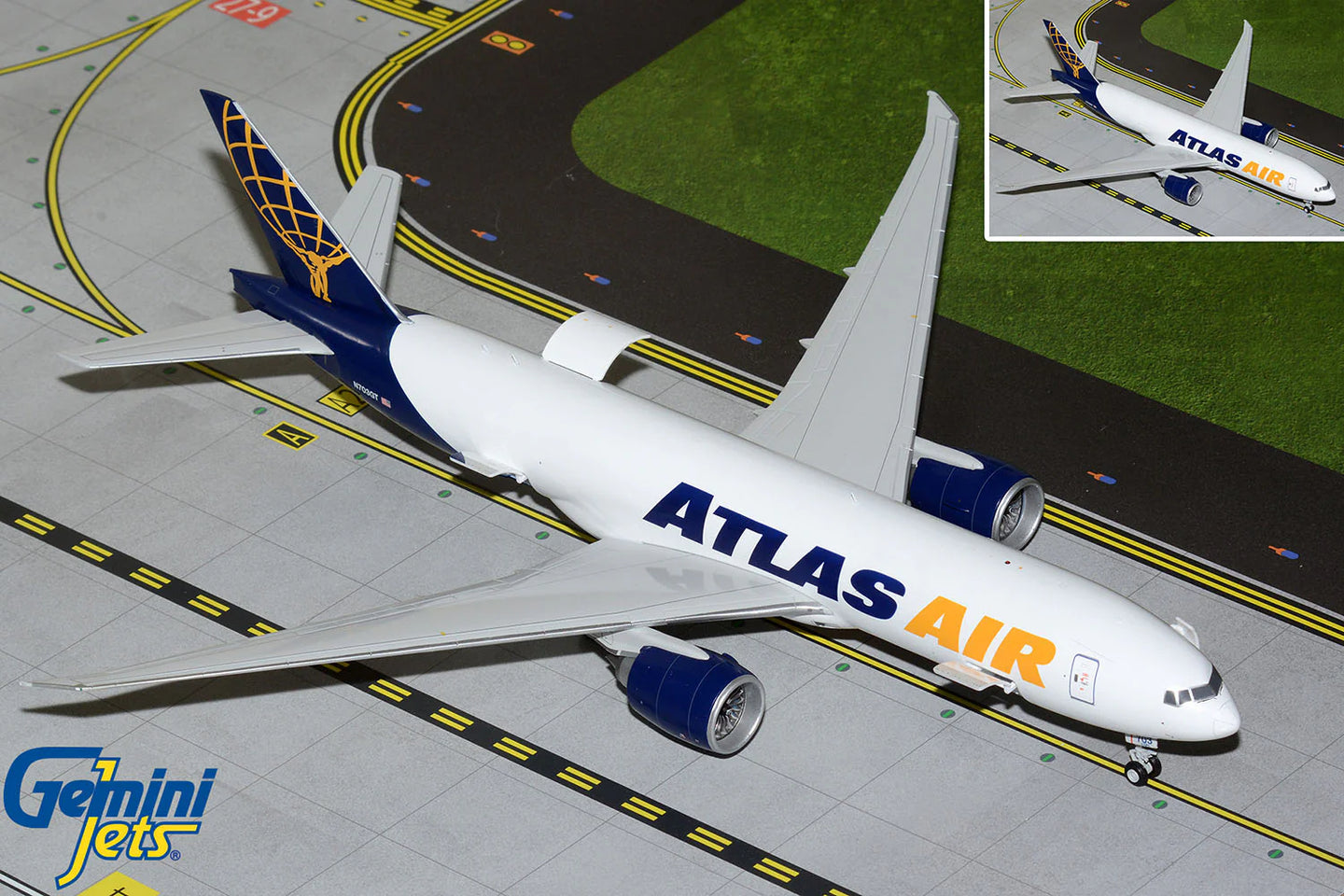 GEMINI JETS G2GTI1381 1/200 B777-200LRF ATLAS AIR (INTERACTIVE SERIES) REG: N703GT