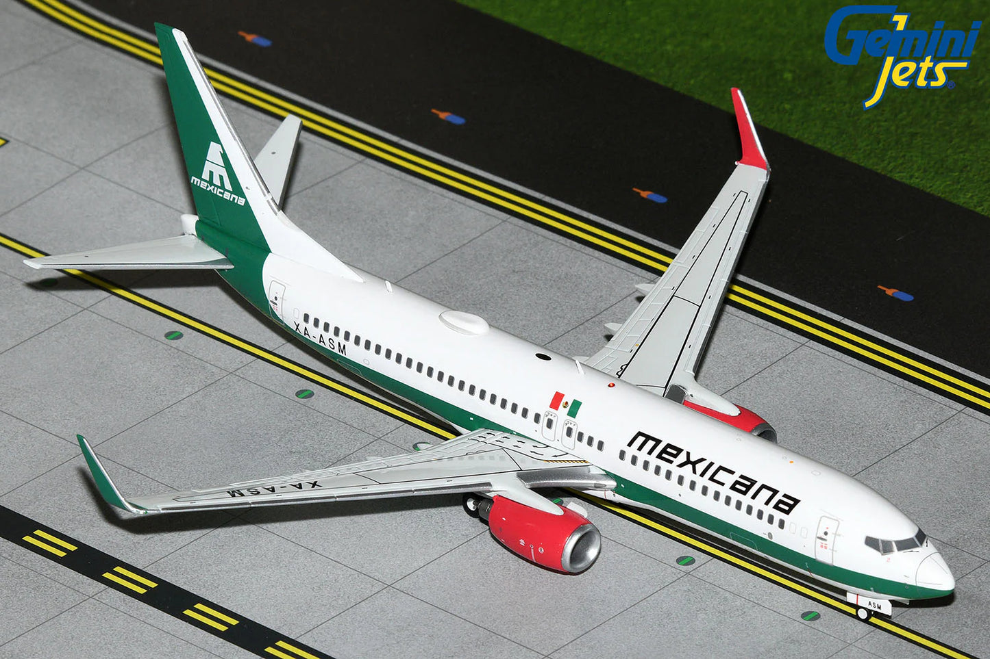 GEMINI JETS B737-800W MEXICANA REG: XA-ASM