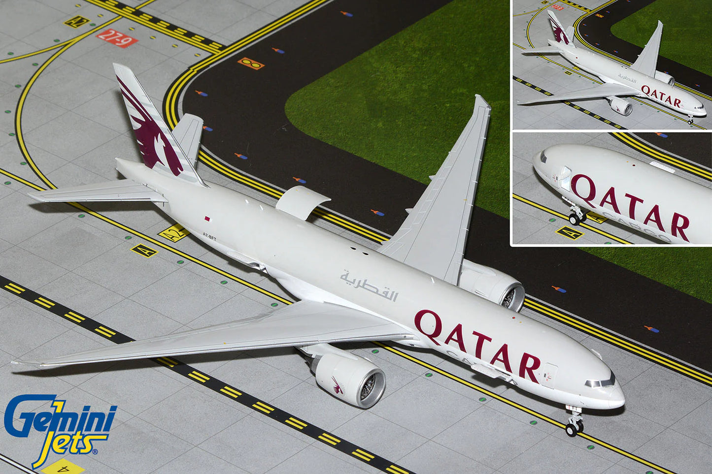 GEMINI JETS B777-200LRF QATAR AIRWAYS CARGO (INTERACTIVE SERIES) REG: A7-BFT