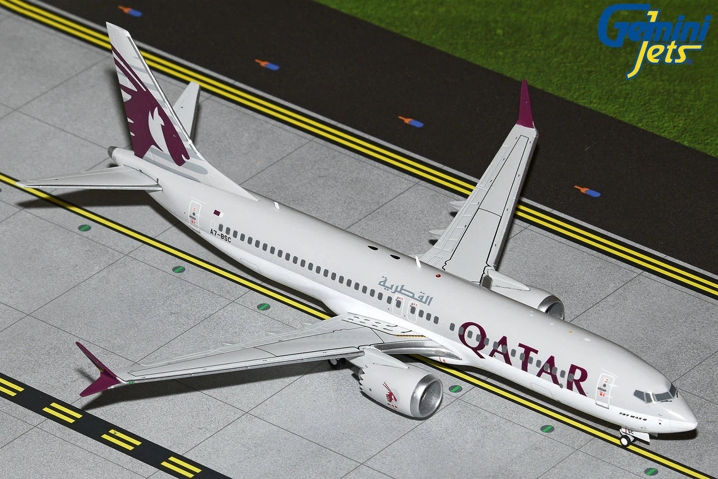 GEMINI JETS B737 MAX 8 QATAR AIRWAYS REG: A7-BSC