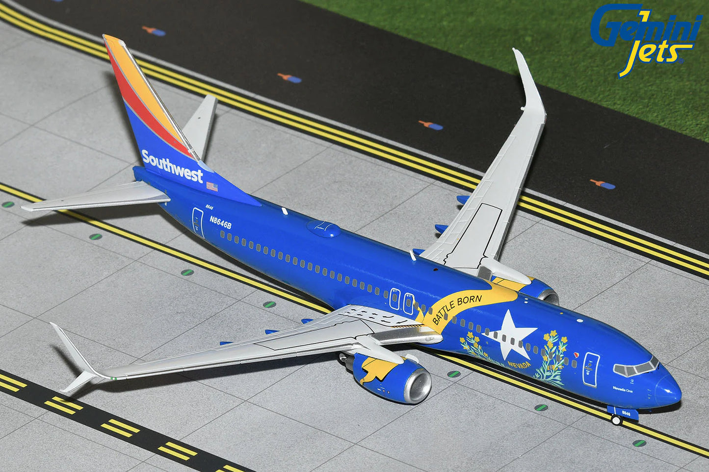 GEMINI JETS B737-800W SOUTHWEST AIRLINES "NEVADA ONE LIVERY" REG: N8646B