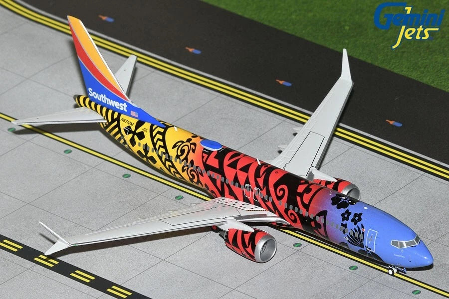 GEMINI JETS B737 MAX 8 SOUTHWEST AIRLINES "IMUA ONE LIVERY" REG: N8710M