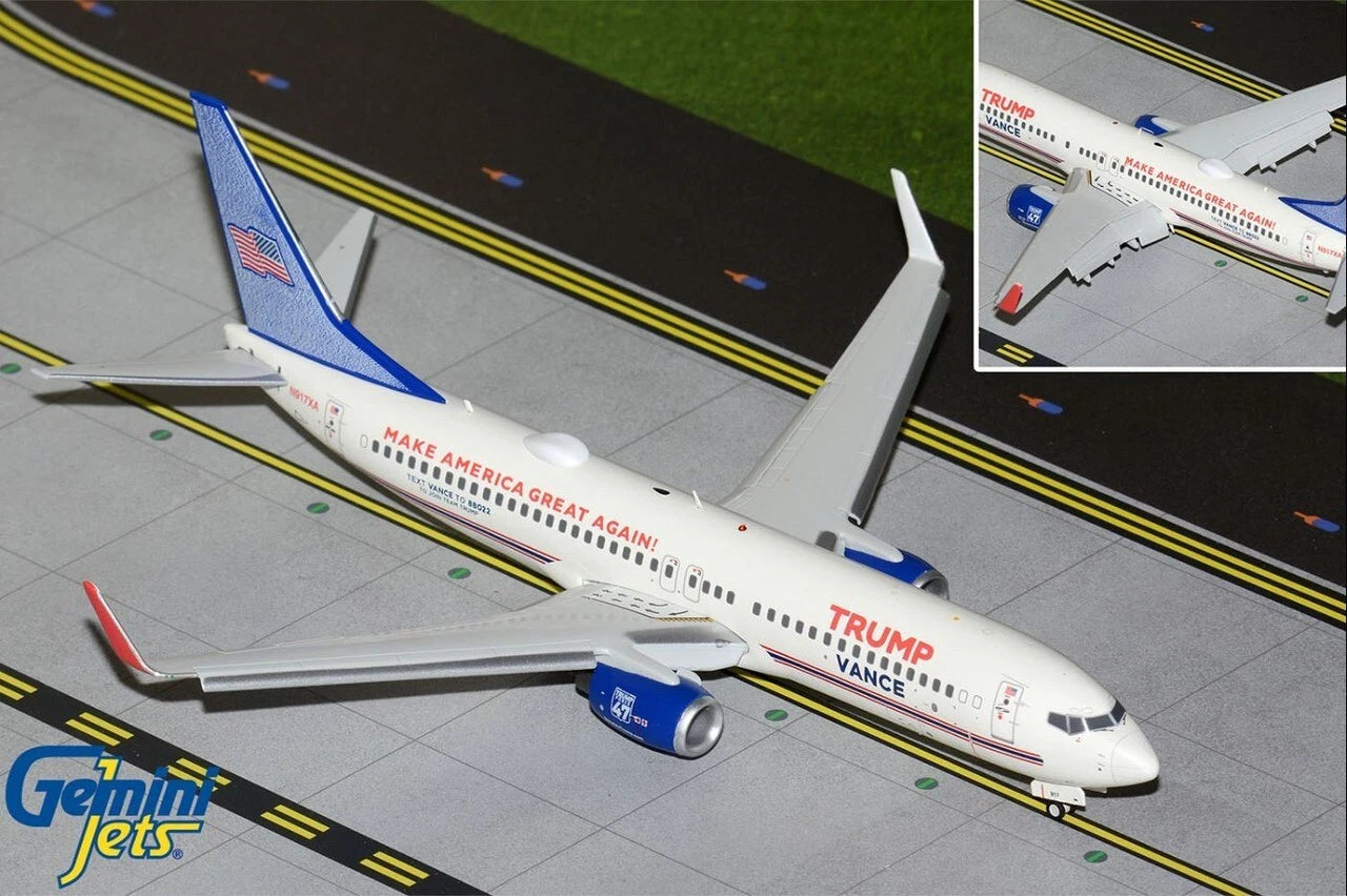 GEMINI JETS B737-800 EASTERN AIR EXPRESS "TRUMP-VANCE CAMPAIGN" (FLAP DOWN) REG: N917XA