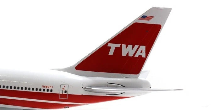 GEMINI JETS B747SP TRANS WORLD AIRLINES (TWA) "BOSTON EXPRESS" (FLAPS DOWN) REG: N58201