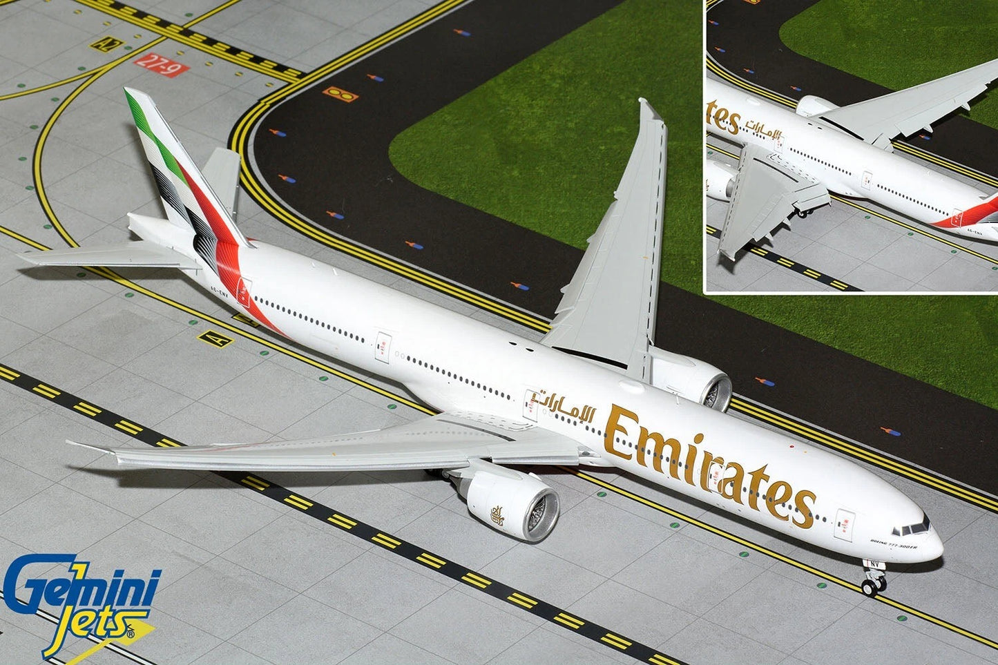 GEMINI JETS B777-300ER EMIRATES "NEW LIVERY" (FLAPS DOWN) REG: A6-ENV