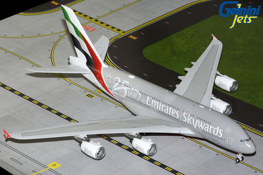 GEMINI JETS A380 EMIRATES "SKYWARDS 25 YEAR ANNIVERSARY LIVERY" REG: A6-EUE