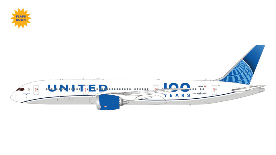 GEMINI JETS B787-9 UNITED AIRLINES "100 YEARS" (FLAPS DOWN) REG: N61101