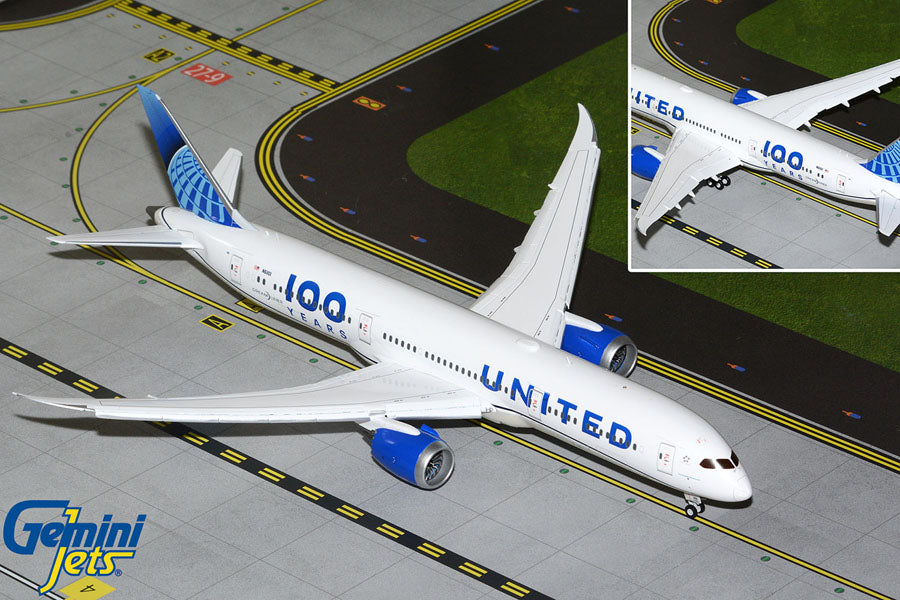 GEMINI JETS B787-9 UNITED AIRLINES "100 YEARS" (FLAPS DOWN) REG: N61101