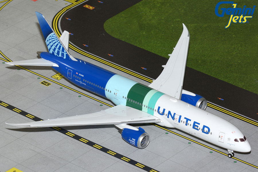 GEMINI JETS B787-9 DREAMLINER UNITED AIRLINE "THE FUTURE IS SAF" REG: N24988