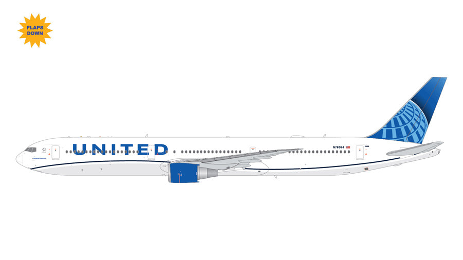 GEMINI JETS B767-400ER UNITED AIRLINES (FLAPS DOWN) REG: N76064