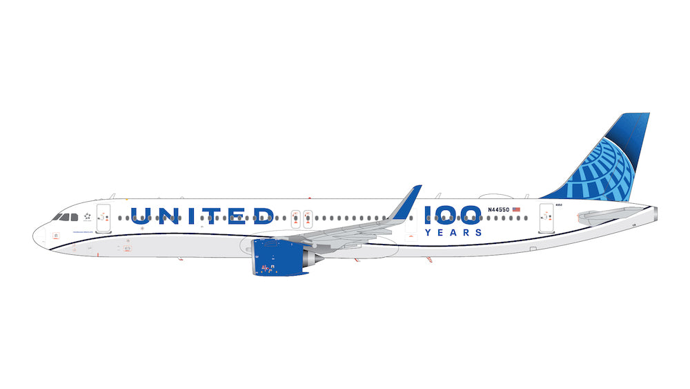 GEMINI JETS A321 NEO UNITED AIRLINES '100 YEARS' REG: N44550