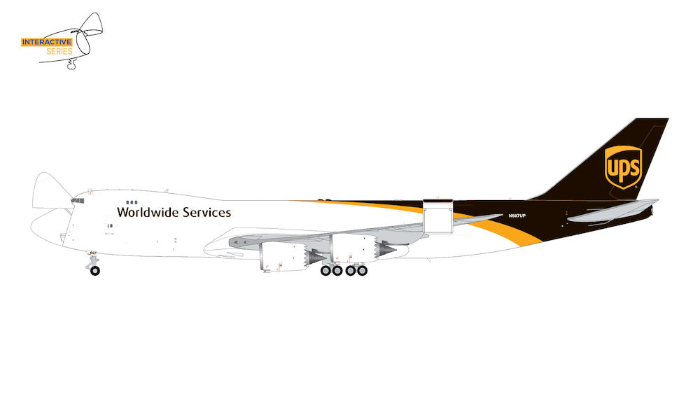 GEMINI JETS B747-8F UPS (INTERACTIVE SERIES) REG: N607UP