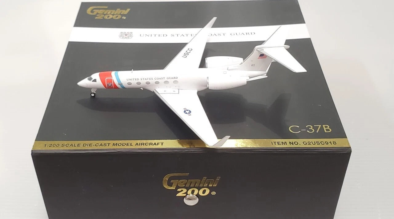 GEMINI JETS GULFSTREAM C-37B (G550) "UNITED STATES COAST GUARD" REG: 02