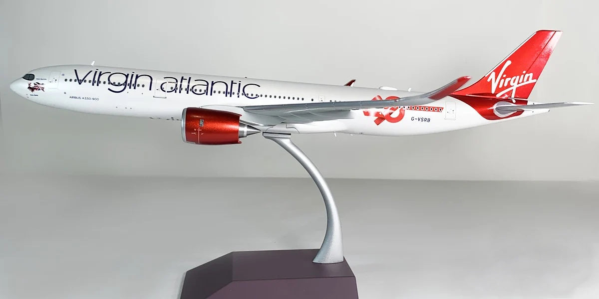 GEMINI JETS G2VIR1373 1/200 A330-900NEO VIRGIN ATLANTIC AIRWAYS "40TH ANNIVERSARY LOGO" REG: G-VSRB WITH STAND