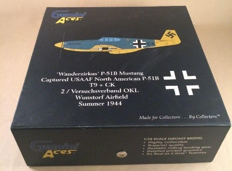 GEMINI ACES P-51B MUSTANG LUFTWAFFE ROSARIUS CIRCUS GERMANY 1944