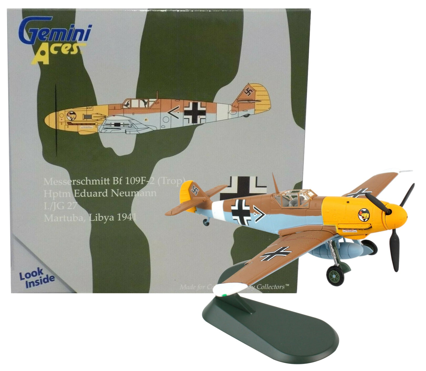 GEMINIJETS BF-109F LUFTWAFFE I./JG 27 EDUARD NEUMANN LIBYA 1941