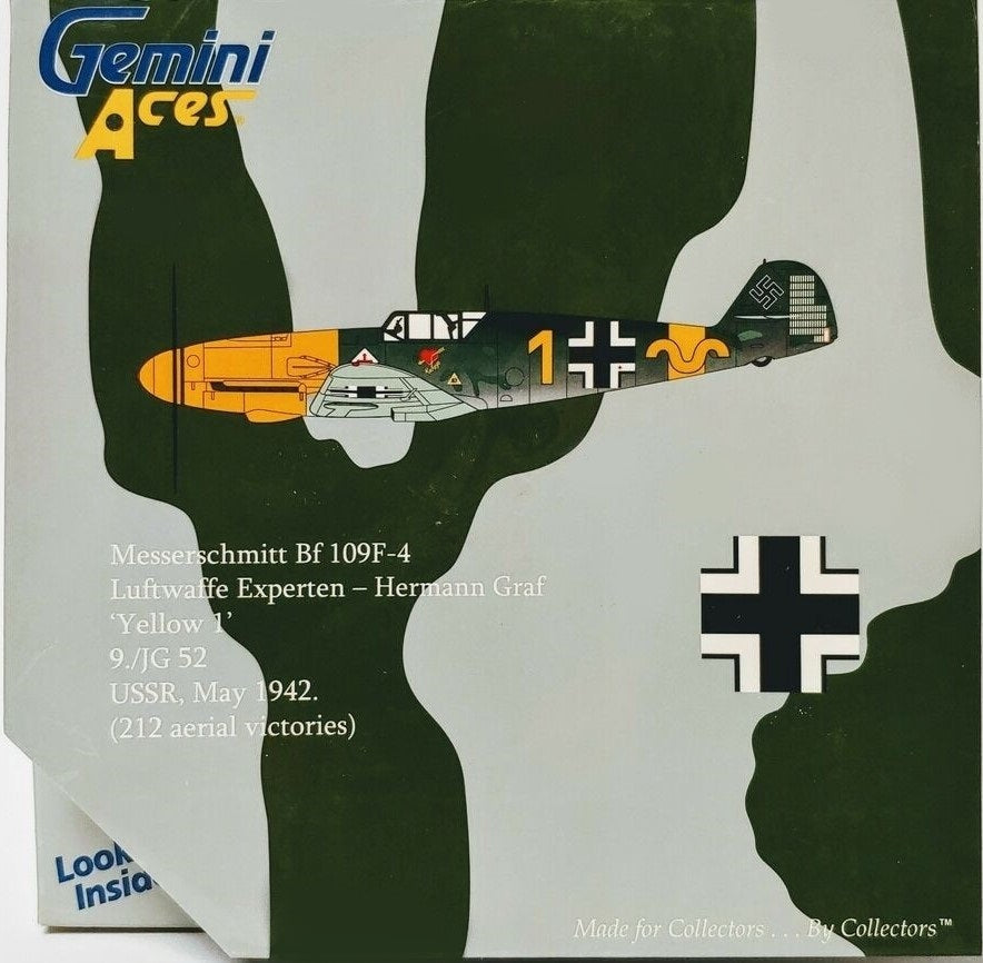 GEMINI ACES BF109F LUFTWAFFE "YELLOW 1" HERMANN GRAF