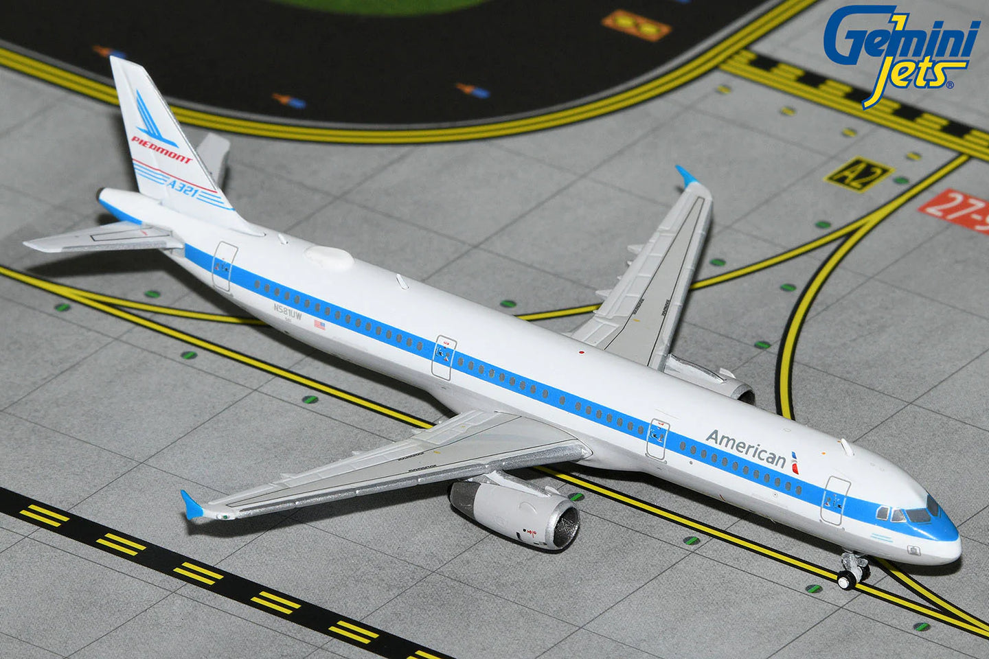 GEMINI JETS A321 AMERICAN AIRLINES "PIEDMONT HERITAGE LIVERY" REG: N581US