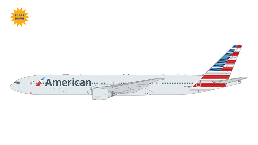 GEMINI JETS B777-300ER AMERICAN AIRLINES (FLAPS DOWN) REG: N722AN
