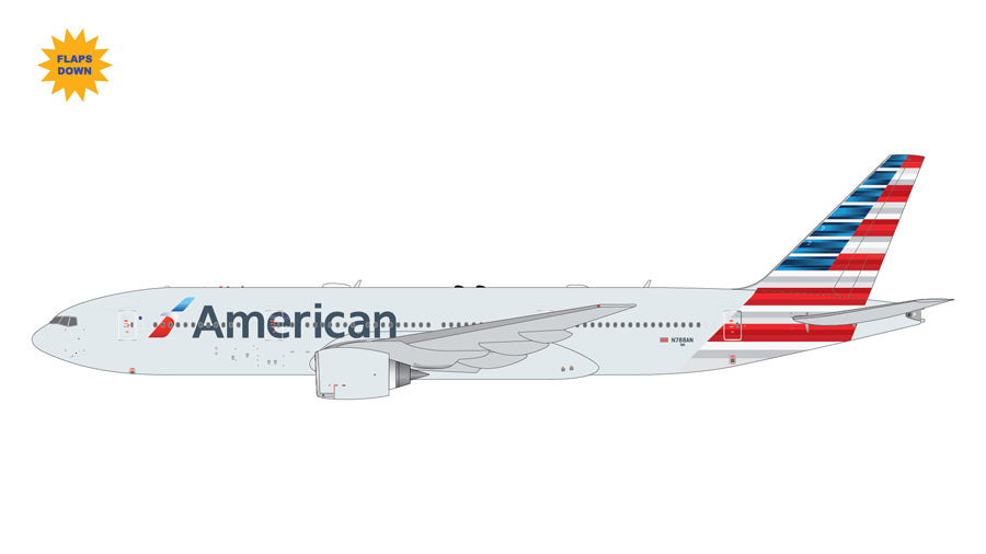 GEMINI JETS B777-200ER AMERICAN AIRLINES (FLAPS DOWN) REG: N788AN