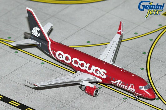 GEMINI JETS E175LR ALAKSA AIRLINES/HORIZON AIR WASHINGTON STATE UNI "GO COUGS" REG: N661QX