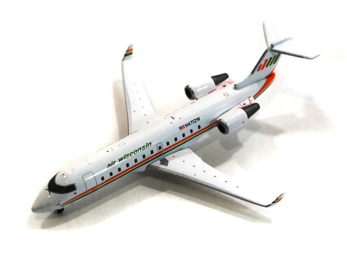 GEMINI JETS BOMBARDIER CRJ200LR AIR WISCONSIN REG: N471ZW (RETRO LIVERY)
