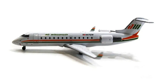 GEMINI JETS BOMBARDIER CRJ200LR AIR WISCONSIN REG: N471ZW (RETRO LIVERY)