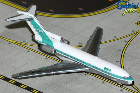 GEMINI JETS B727-100 BWIA (BRITISH WEST INDIAN AIRWAYS) "1906S LIVERY" (POLISHED) REG: 9Y-TCO