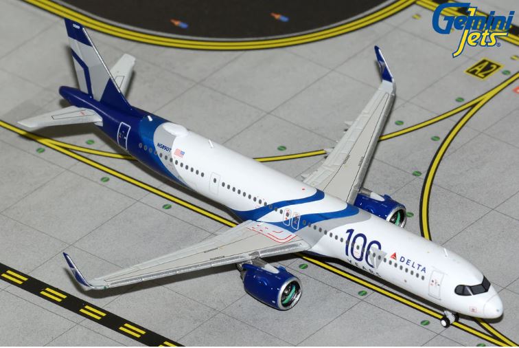 GEMINI JETS A321 NEO DELTA AIRLINES "100 YEARS LIVERY"