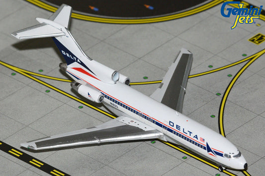 GEMINI JETS B727-100 DELTA AIR LINES "WIDGET LIVERY" (POLISHED BELLY) REG: N1633