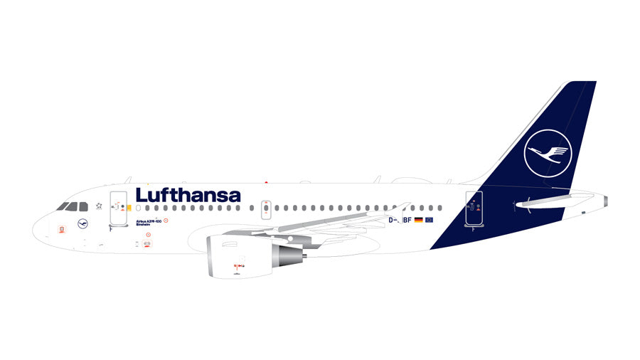 GEMINI JETS A319-100 LUFTHANSA REG: D-AIBF