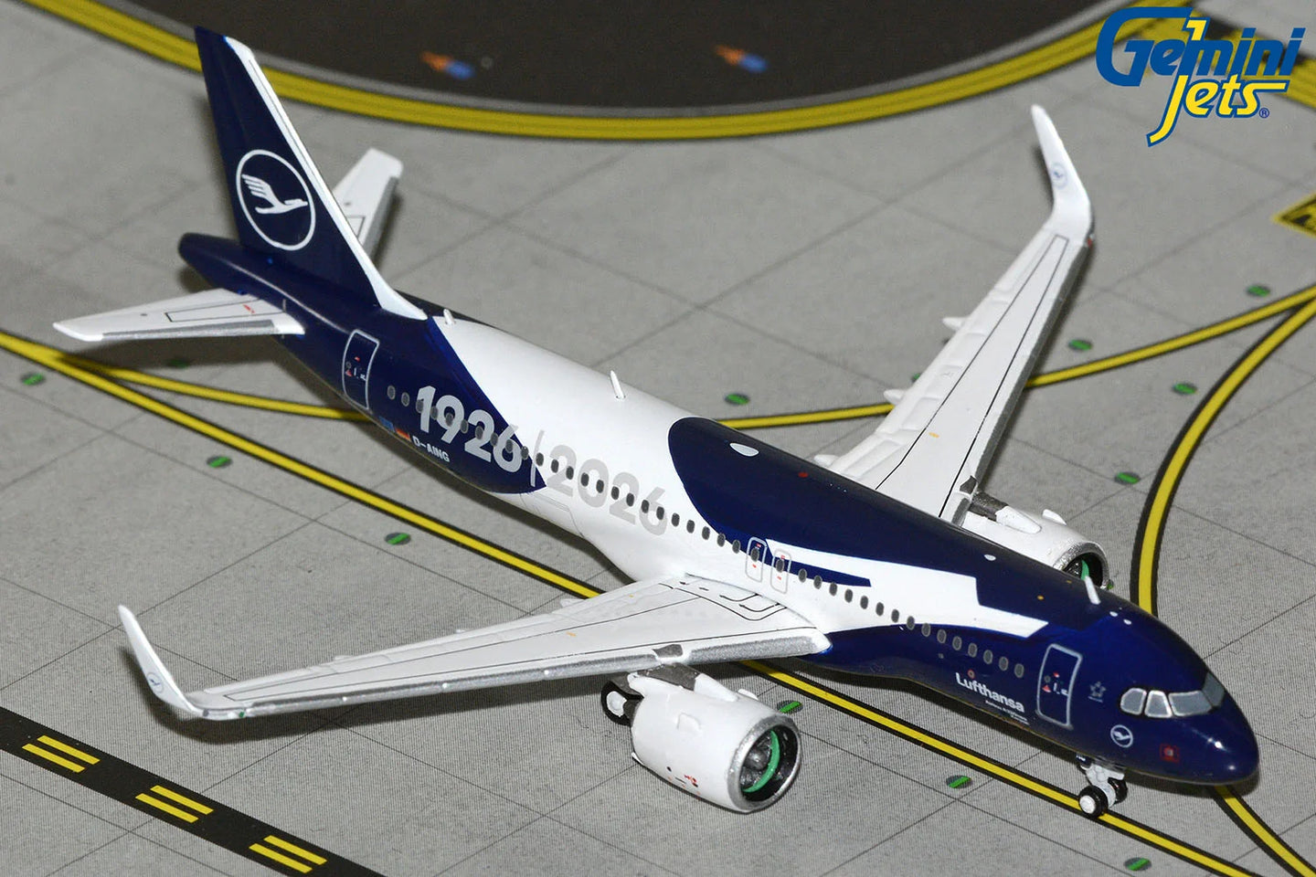GEMINI JETS A320 NEO LUFTHANSA "100 LIVERY" REG: D-AING
