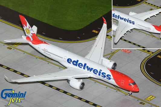 GEMINI JETS A350-900 EDELWEISS AIR REG: HB-IHC (FLAPS DOWN)