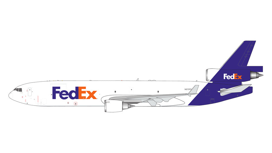 GEMINI JETS MD-11F FEDEX REG: N572FE