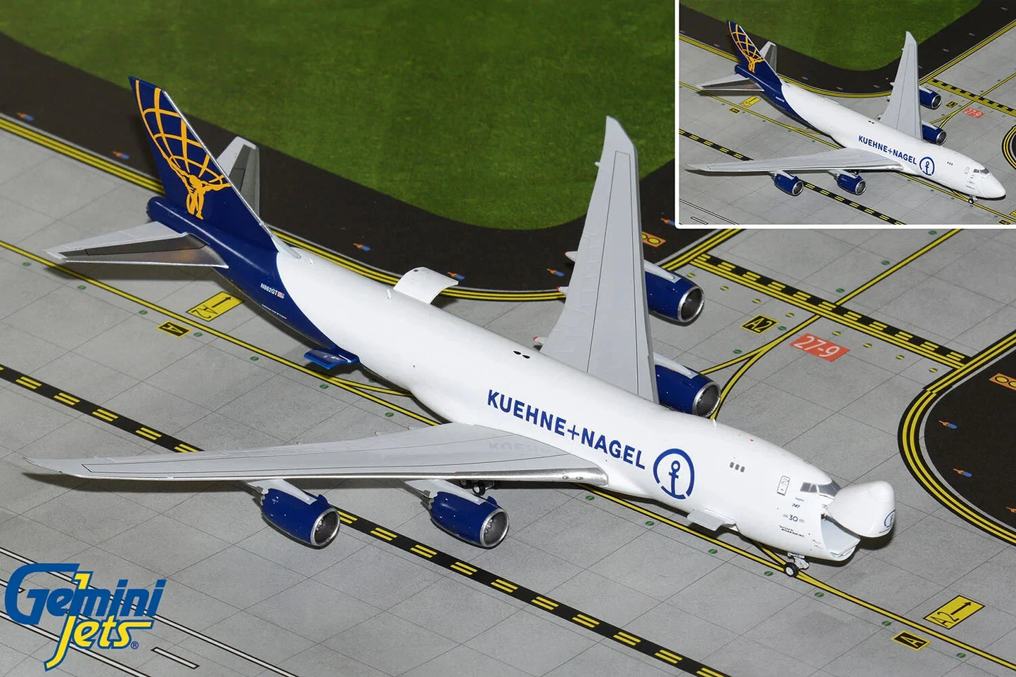 GEMINI JETS B747-8F ATLAS AIR/KUEHNE NAGEL REG: N862GT (INTERACTIVE SERIES)