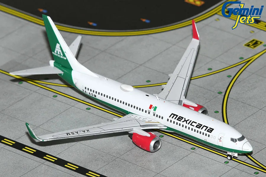 GEMINI JETS B737-800W MEXICANA REG: XA-ASM