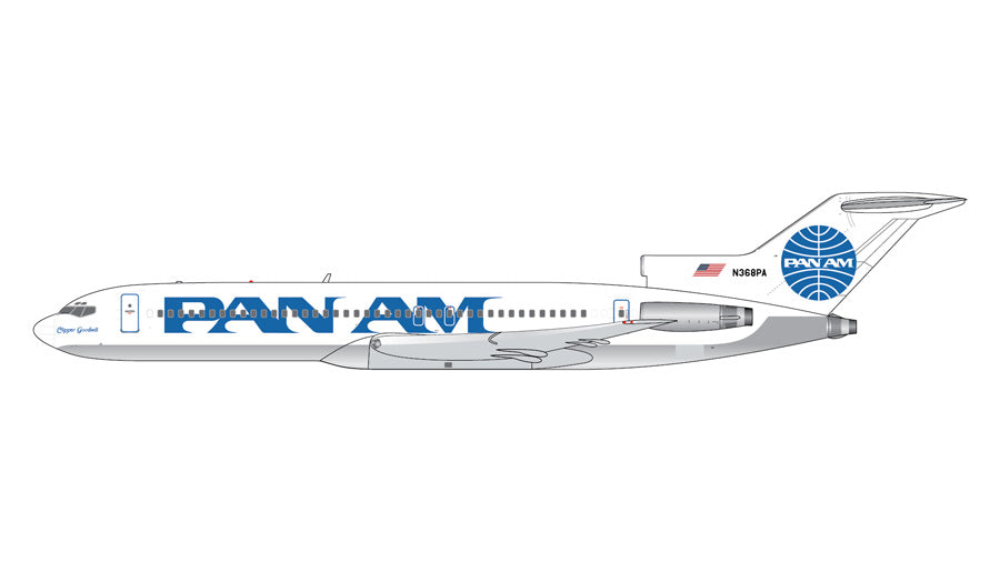 GEMINI JETS B727-200/ADV PAN AM "CLIPPER GOODWILL" (POLISHED BELLY) REG: N368PA