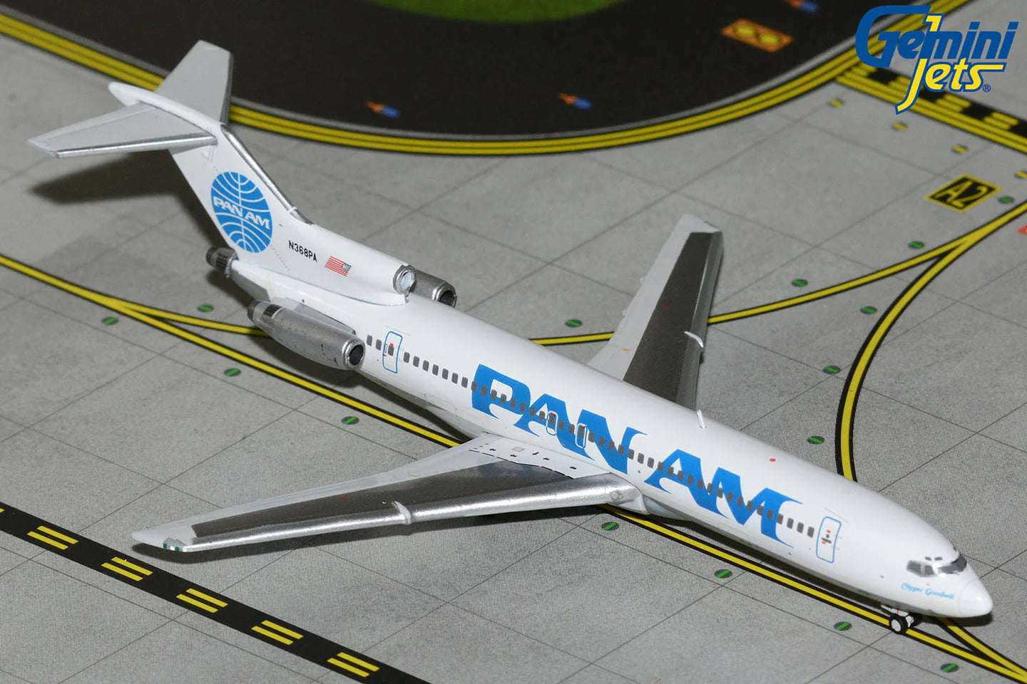 GEMINI JETS B727-200/ADV PAN AM "CLIPPER GOODWILL" (POLISHED BELLY) REG: N368PA