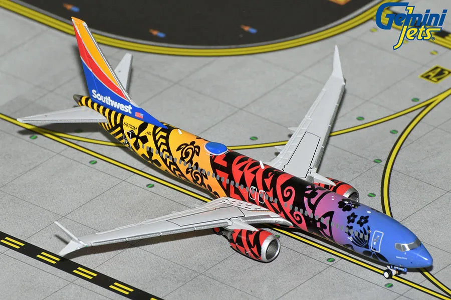 GEMINI JETS B737 MAX 8 SOUTHWEST AIRLINES REG: N8710M "IMUA ONE LIVERY"