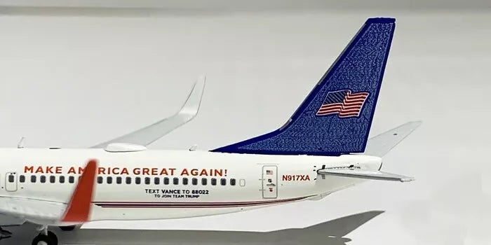 GEMINI JETS B737-800W EASTERN AIR EXPRESS "TRUMP-VANCE CAMPAIGN" REG: N917XA