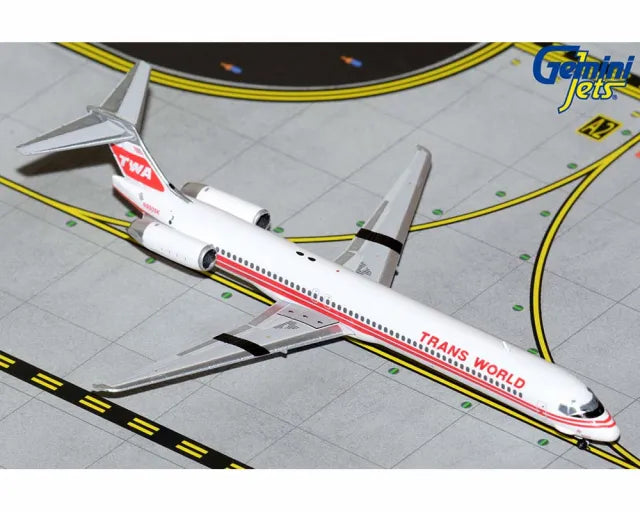 GEMINI JETS MD-80 TRANS WORLD AIRLINES "TWIN STRIPES LIVERY" REG: N9303K