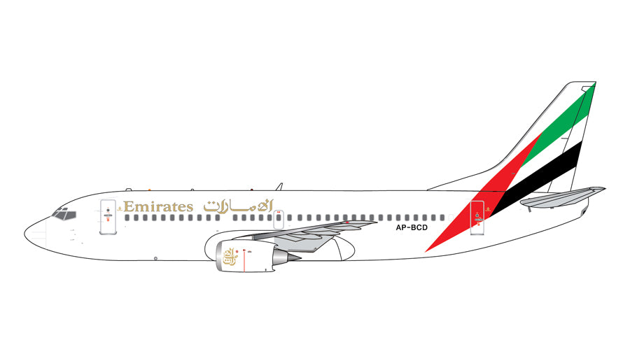 GEMINI JETS B737-300 EMIRATES "1980S LIVERY" REG: AP-BCD
