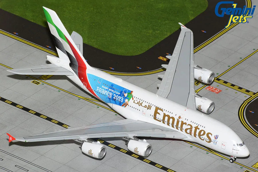 GEMINI JETS A380 EMIRATES "RUGBY WORLD CUP 2023" REG: A6-EOE