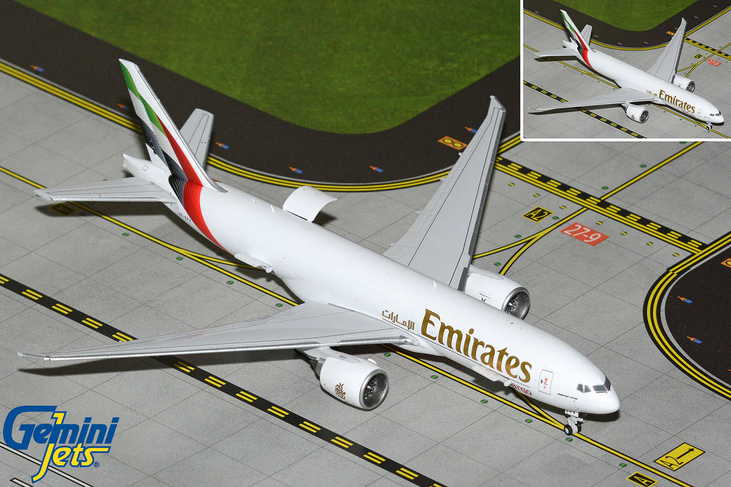 GEMINI JETS B777-200LRF EMIRATES SKYCARGO "NEW LIVERY" (INTERACTIVE SERIES) REG: A6-EFV