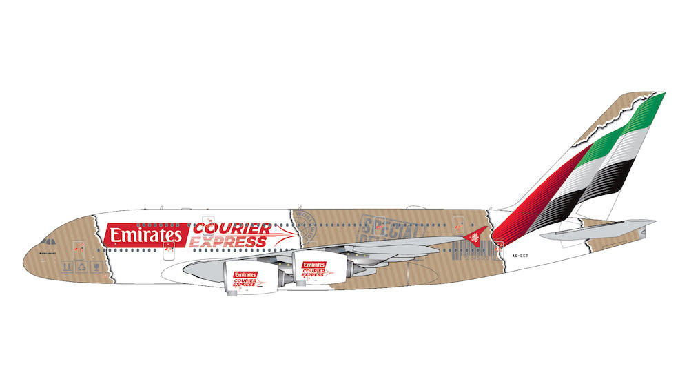GEMINI JETS A380 EMIRATES "EMIRATES COURIER EXPRESS" REG: A6-EET