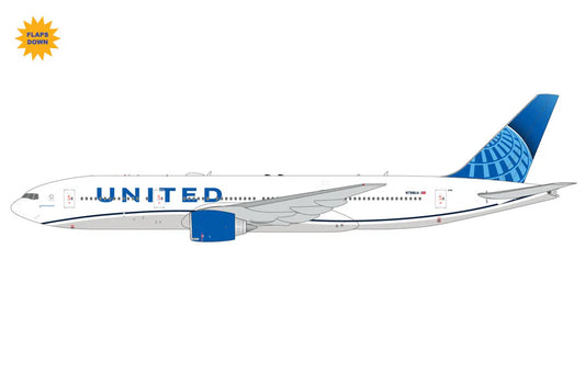 GEMINI JETS B777-200ER UNITED AIRLINES REG: N798UA (FLAPS DOWN)