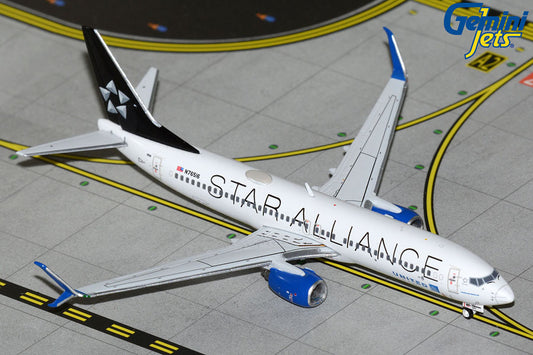 GEMINI JETS B737-800W UNITED AIRLINES "STAR ALLIANCE LIVERY" REG: N76516